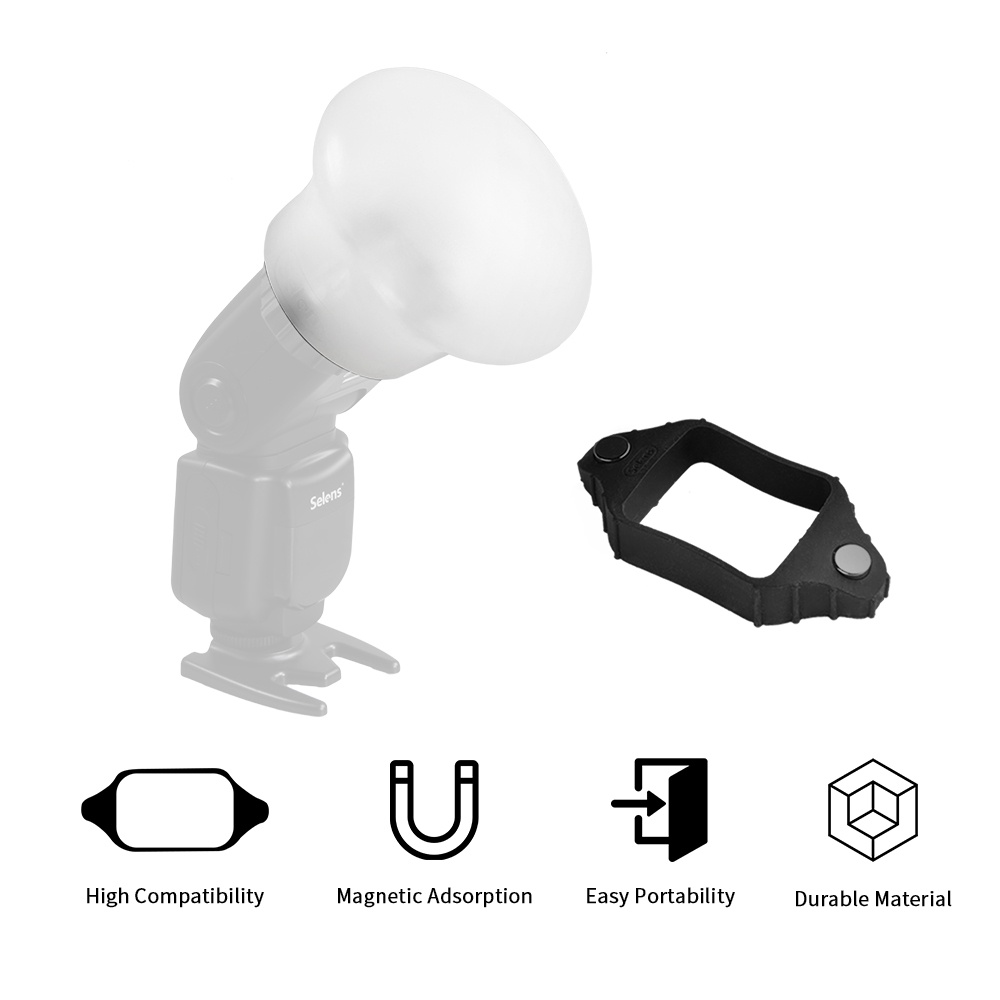 Combo Tản Sáng Bộ Đèn Khuếch Tán Ảnh Sáng Selens Đèn Flash Speedlite