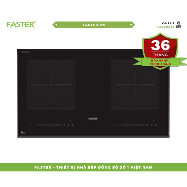 Bếp từ Faster 829I Pro, nhập khẩu nguyên chiếc Malaysia, Công nghệ Inverter, Mặt kính Kanger, BH 3 năm