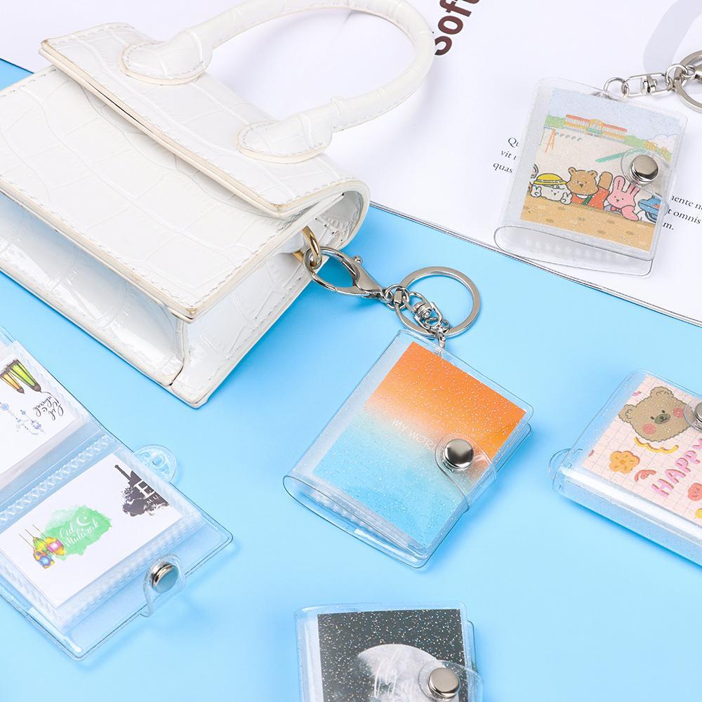 Thẻ Ảnh Mini 20 Ngăn Có Móc Khóa