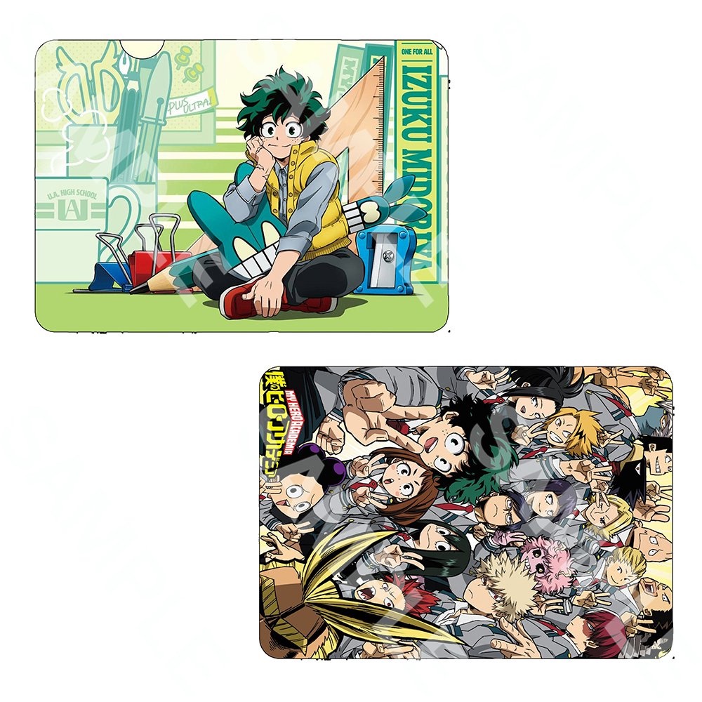(1 tấm) Ảnh card bo góc in hình BOKU NO HERO ACADEMIA ver BACK TO SCHOOL Học Viện Anh Hùng thẻ bo viền 5*8cm