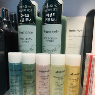 Toner Diếp Cá Mamonde dành cho da mụn- kit mini đủ 5 dòng toner của Mamonde dùng để trải nghiệm( kèm hình thật và video)