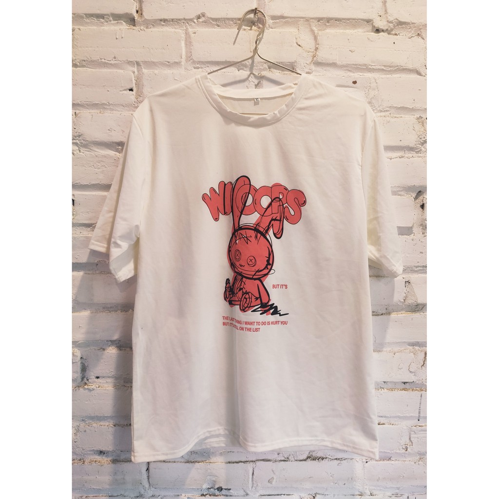 Áo thun tay lỡ Unisex nam nữ  in hình chú thỏ hồng cực đẹp, áo phông tay lỡ unisex form rộng oversize streetwear | BigBuy360 - bigbuy360.vn