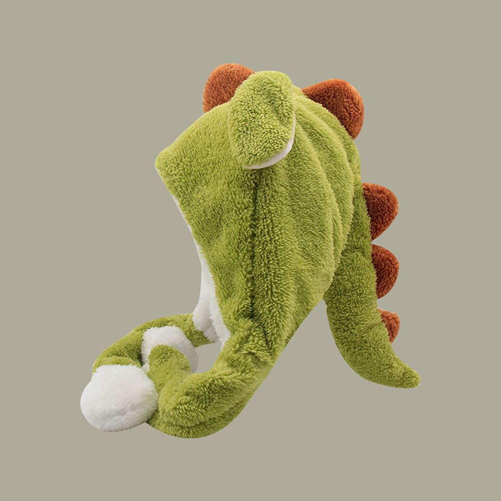 Mũ chất liệu lông hình khủng long dễ thương xinh xắn ấm áp thời trang thu đông cho nữ/bé gái