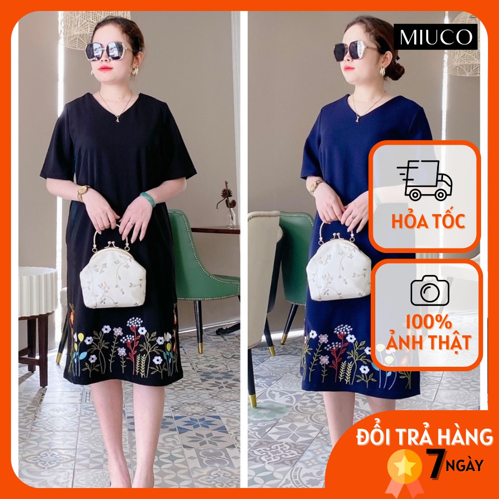 Đầm Trung Niên BIGSIZE - Thêu Chân Bông [MIU001]