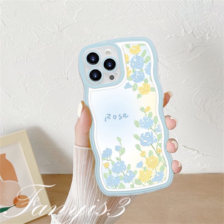 Ốp Điện Thoại TPU Mềm Họa Tiết Hoa Cho iPhone 14 13 12 11 Pro Max X XR Xs Max 8 7 6 6s Plus SE 2020