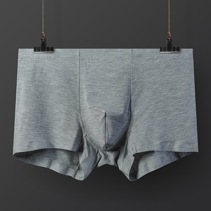(SG-có sẵn)-Quần lót Boxer Cotton Cao cấp không ép viền không đường may-Sịp Đùi Cotton