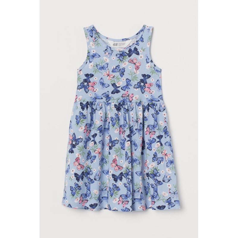 Váy ba lỗ cho bé lớn xanh đậm  rất xinh hoạ tiết đáng yêu  săn sale Uk sz 1.5-2y, 8-10y