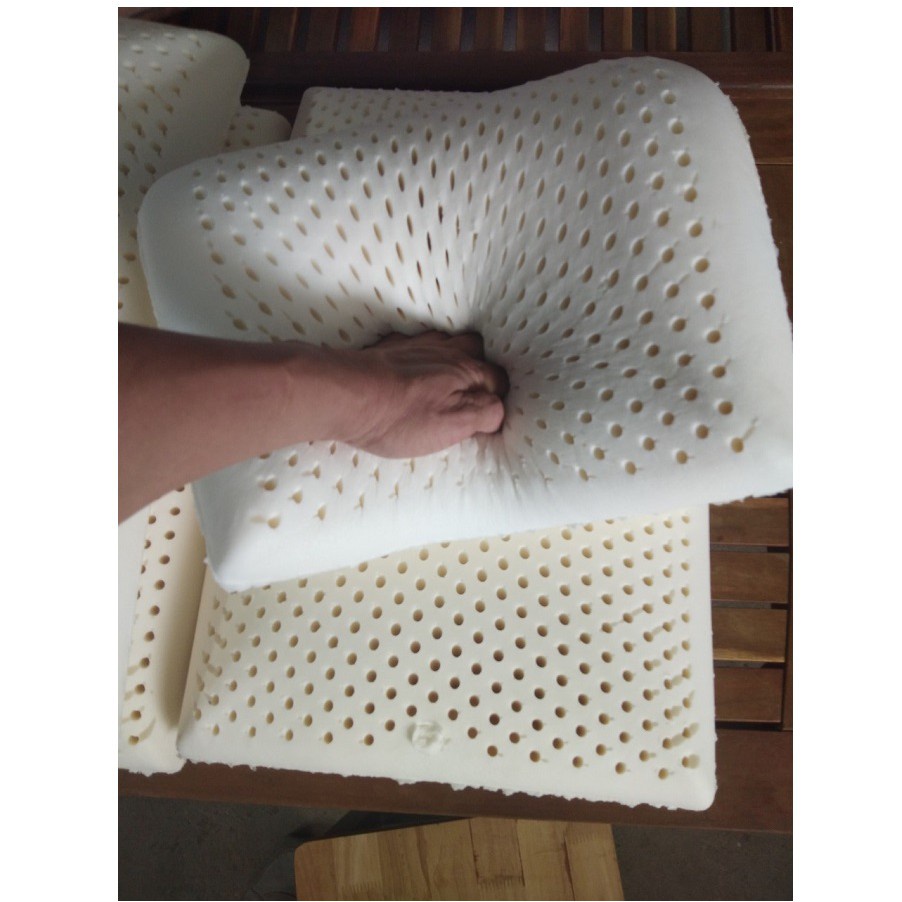 Gối Cao Su Thiên Nhiên Thắng Lợi Được Làm Bằng Cao Su Nguyên Chất Tựa Đầu Khi Ngủ Thoải Mái Tránh Đau Vai Gáy