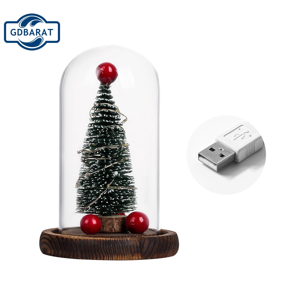 Dây đèn hình tròn bằng kính dùng trang trí giáng sinh