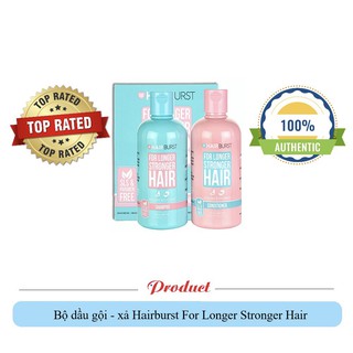 (Xách Tay Anh) Cặp gội xả Hairburst - xịt dưỡng tóc / kẹo dẻo Hairburst