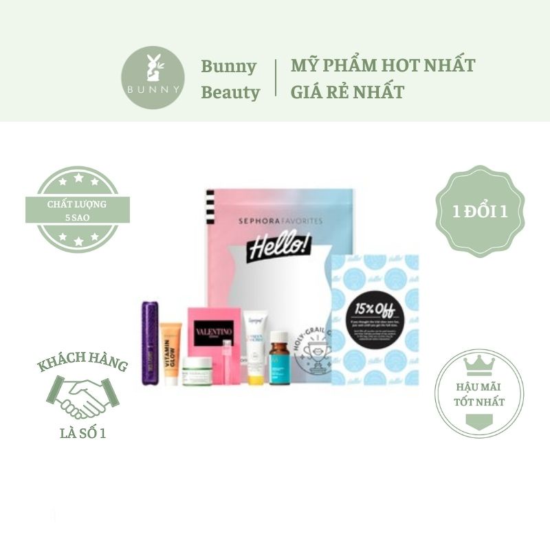 Set Sephora Favorites Hello! holy-Grail Greats Bunny Beauty hàng đủ bill