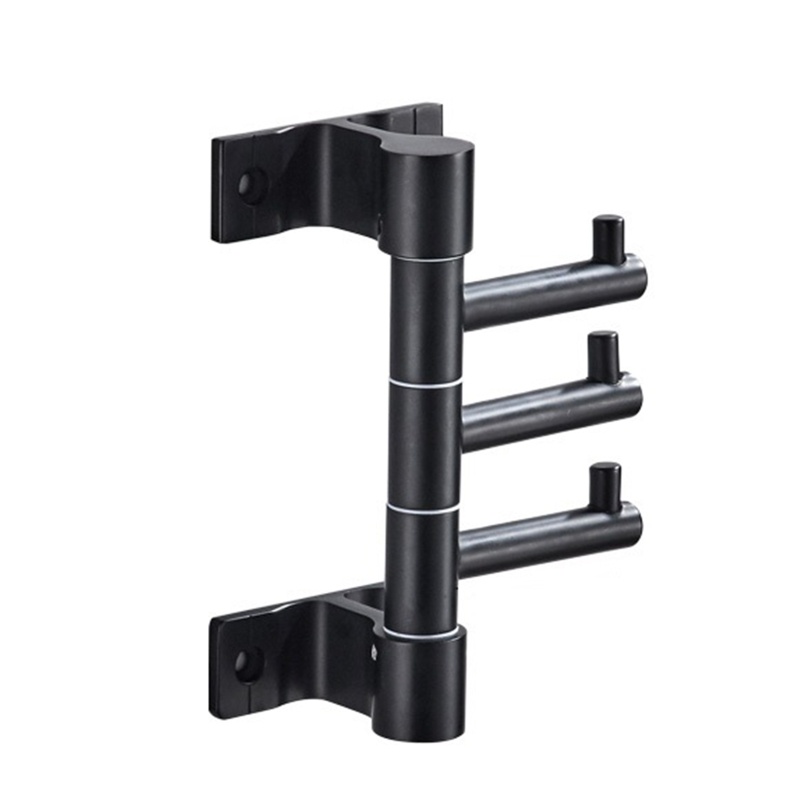 Móc Treo Áo Khoác Xoay Được 3 / 4 Móc Đa Năng Sáng Tạo Cho Nhà Bếp Nhà Tắm