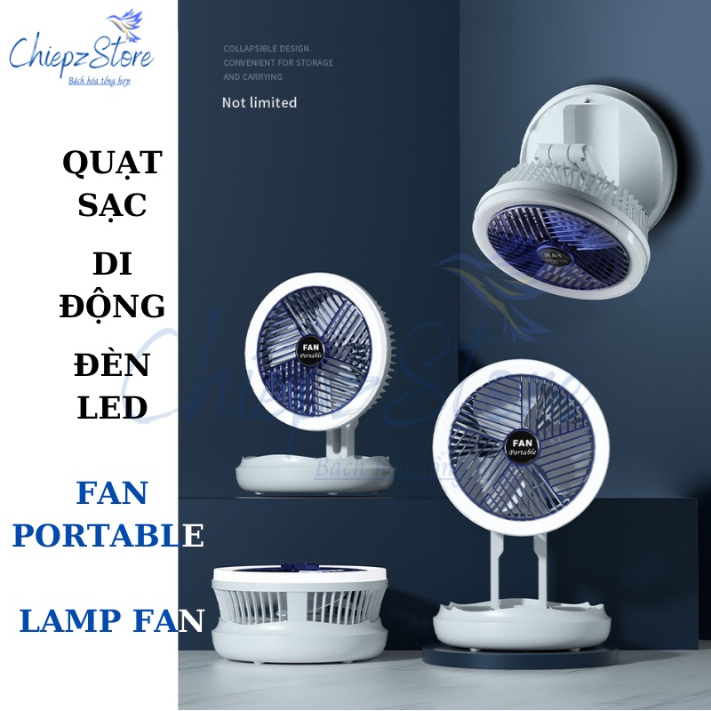 Quạt sạc di động Fan Portable – Lamp Fan