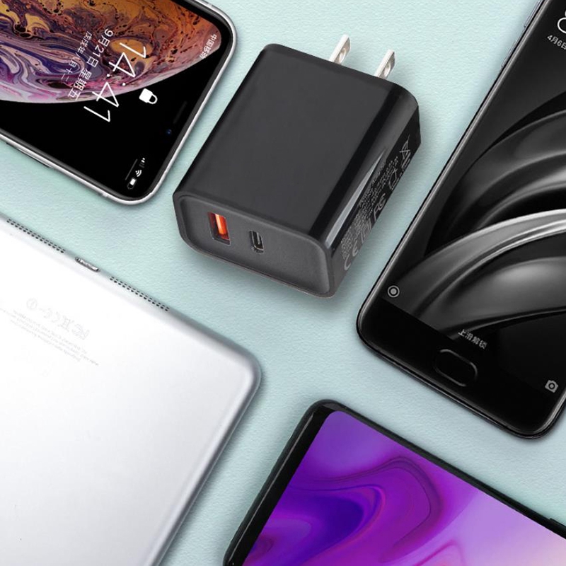 Fast charging power adapter for Apple Samsung Huawei 18W USB type-c phone tablet  bộ sạc chuyển đổi điện