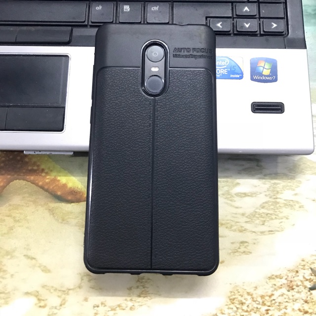Ốp lưng auto focus xiaomi redmi note 4x giả da cao cấp