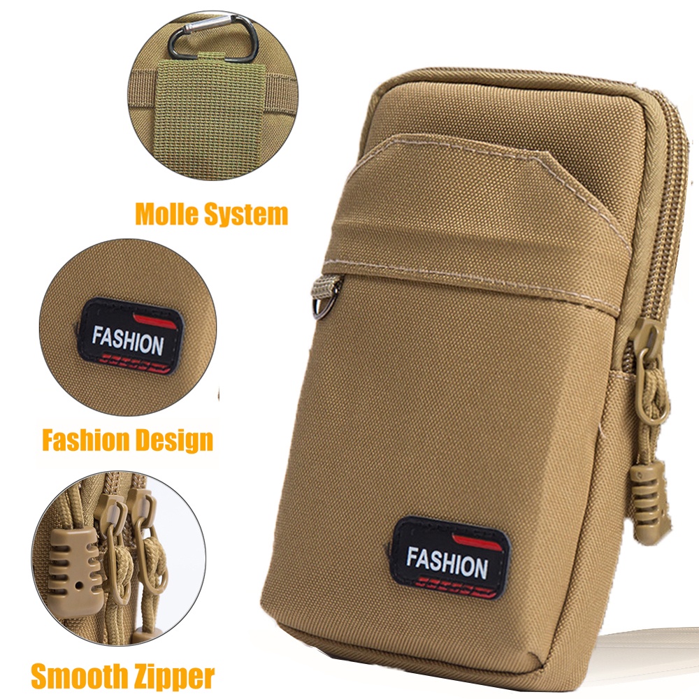 Túi Đựng Điện Thoại Đeo Hông / Thắt Lưng Thiết Kế Ba Ngăn Tiện Dụng Mang Theo Du Lịch / Cắm Trại