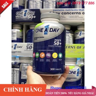 [CHÍNH HÃNG] Viên uống One A Day Men 50+ Multivitamin và khoáng chất cho nam giới - Chai 300 viên