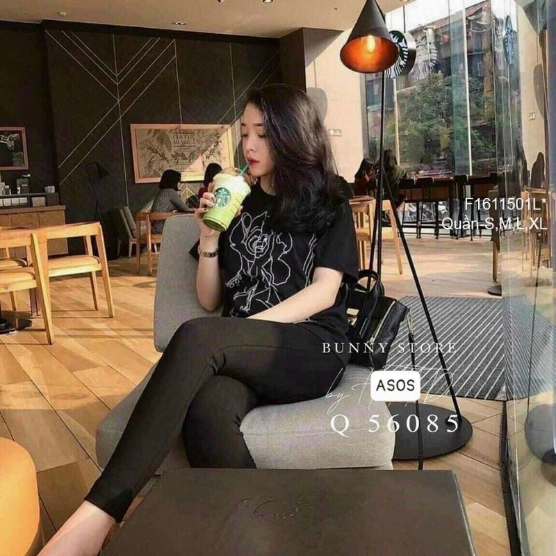Quần legging assosv dài nâng mông!