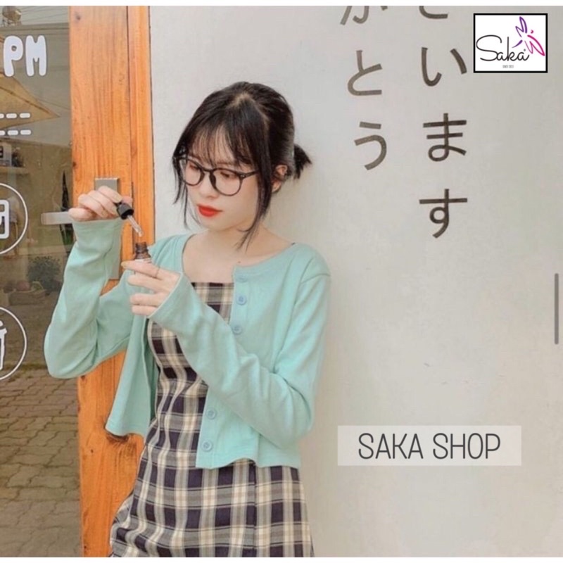 Áo croptop nữ tay dài nhiều màu dễ thương