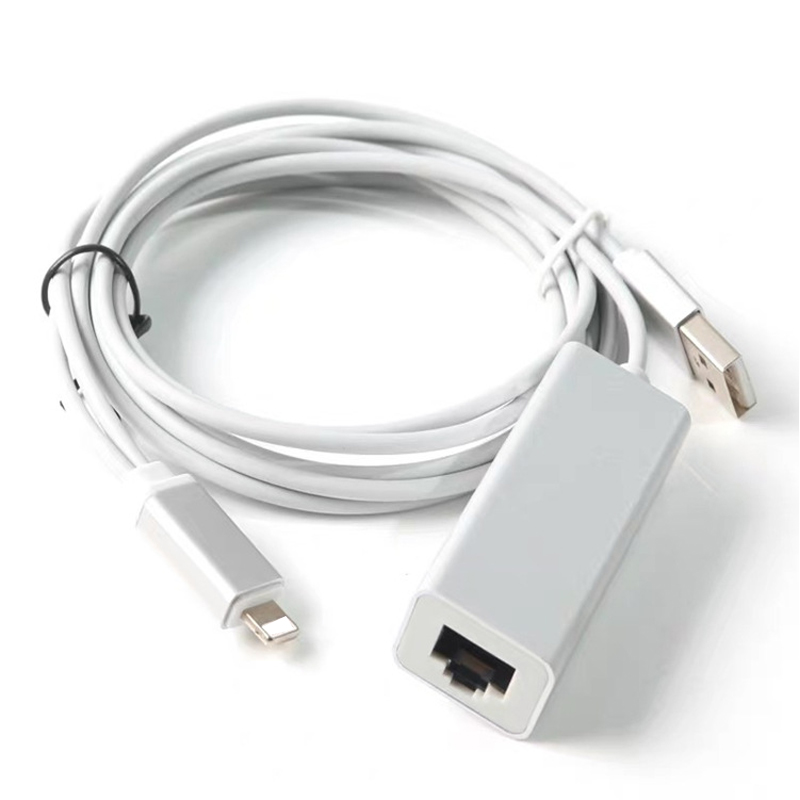 Dây Cáp Chuyển Đổi Cổng Lightning Sang Cổng Rj45 Cho Điện Thoại / Máy Tính Bảng / Ipad / Máy Tính Bảng / Máy Tính Bảng / Cổng Ethernet Dài 100m | BigBuy360 - bigbuy360.vn