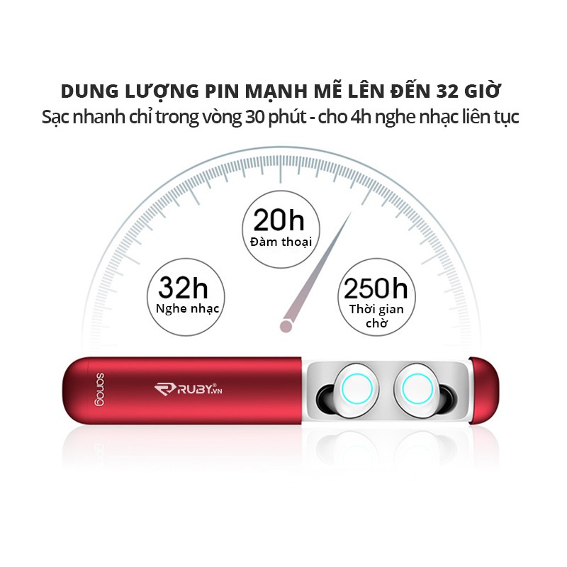 Tai Nghe Bluetooth Sanag J2 Hiện Đại Thời Trang Hàng Chính Hãng