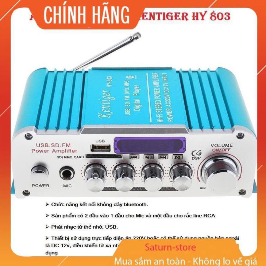 Amly mini Karaoke Kentiger HY 803, âm ly chơi nhạc âm thanh cực đỉnh, hàng nhập khẩu