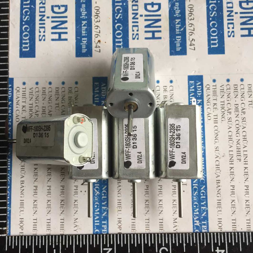 2 cái động cơ DC WFF-180SH-2395 1.5-6V 3800-17000RPM trục 2mm, 32g kde3567