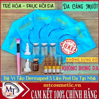Bộ Vi Tảo Trứng Cá Tuyết Dermapeel+ - Combo Trẻ Hóa Làn Da - SẠCH MỤN - XÓA NHĂN - TÁI TẠO MÔ DA - 5 NẠ DERMAPEEL