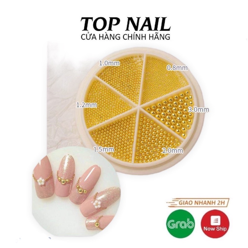Khay bi tròn trang trí móng 6 size
