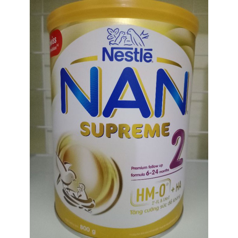Sữa Nan Supreme số 2 Cho Trẻ dị ứng đạm sữa bò 6-24 Tháng, 800g
