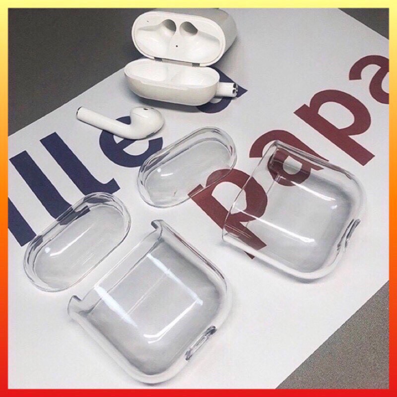 Bao Case Silicon trong suốt cho tai nghe Airpods 1-2, 3 Pro siêu bền dễ lau chùi
