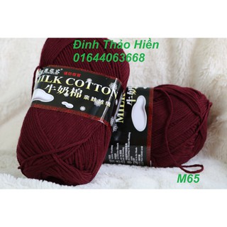 Len sợi milk cotton