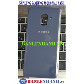 Nắp lưng samsung a8 2018 màu xanh