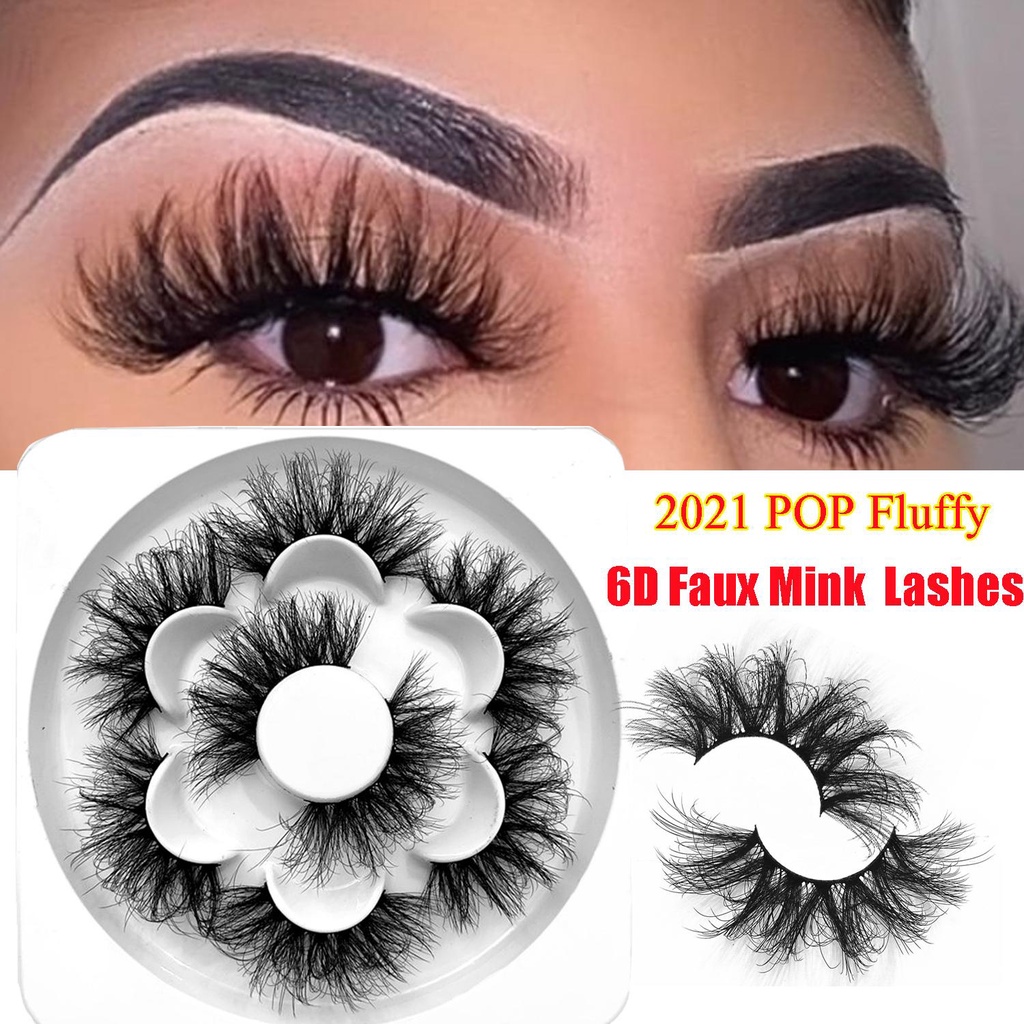 Set 4 Cặp Lông Mi Giả SKONHED Dày Dài Mềm Mại Trang Điểm Xinh Đẹp