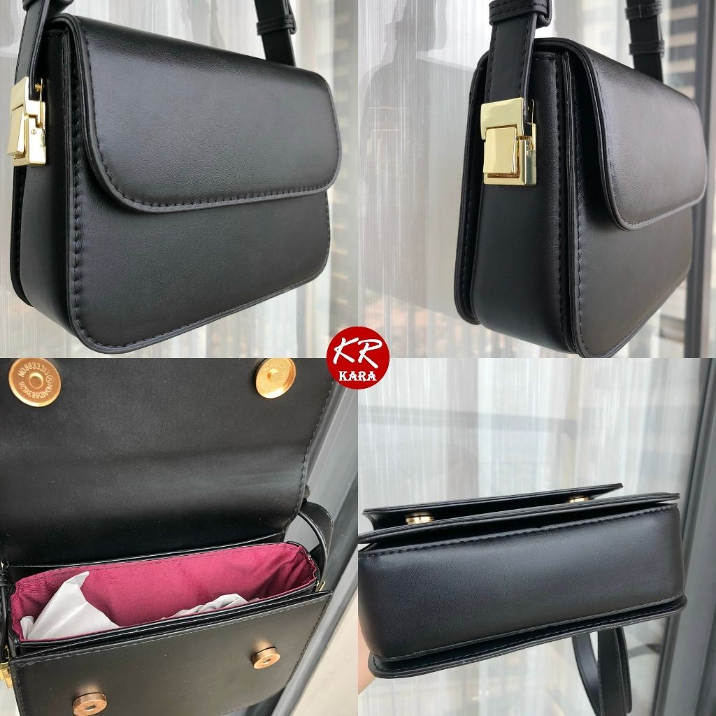Túi đeo chéo nữ da trơn Túi đeo vai nữ KARA 471- Size19*13*6 cm, Da PU cao cấp, 3 màu lựa chọn