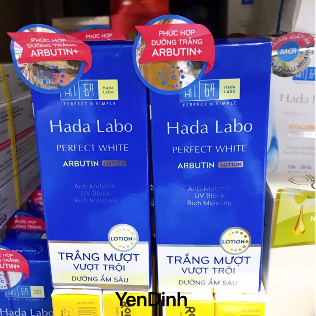 Dung dịch dưỡng trắng vượt trội Hada labo Perfect White Arbutin Lotion 100ml