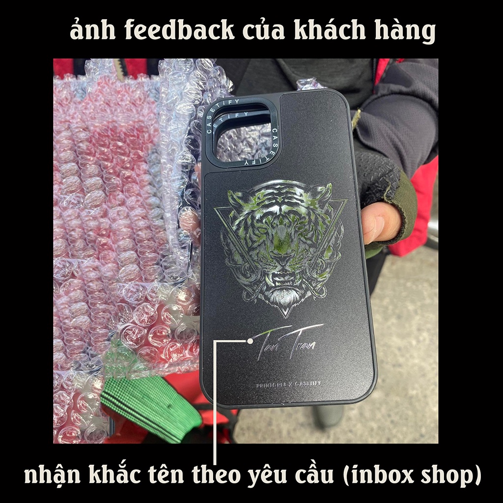 Ốp Casetify iphone 12 Con Giáp khắc tên ốp chống sốc ip 11/12/13/pro/max/plus/promax/6/6s7/8/7PLUS/8PLUS/x/xr/xs celine