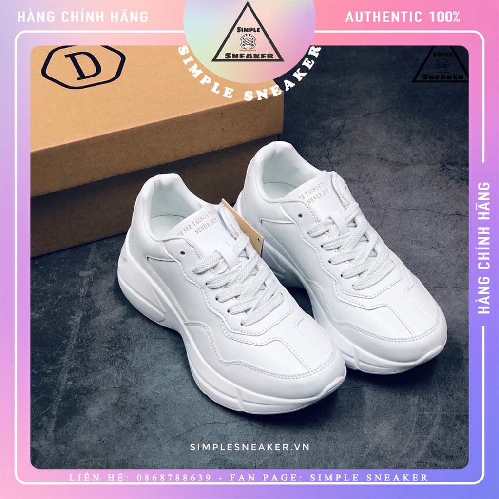 Giày Domba Auth FREESHIP Domba Flare Allwhite Chính Hãng - Giày Domba Hàn Quốc Chuẩn Auth