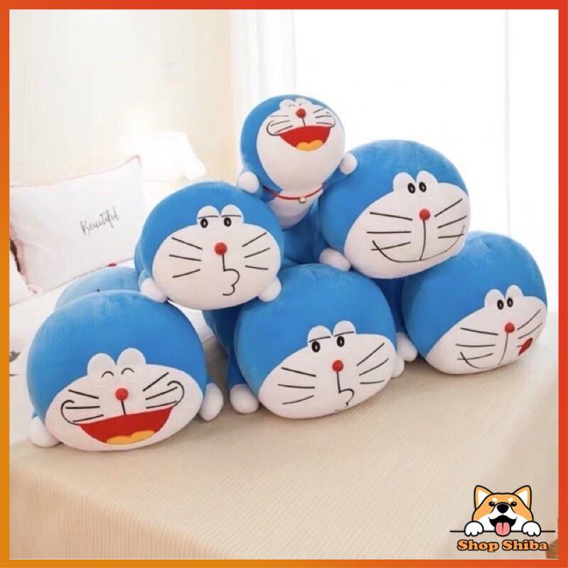 Gấu Bông Doraemon Ôm Dễ Thương 60cm - 100cm Vải Nhung Mềm Mịn