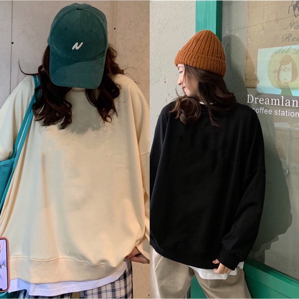 Áo Sweater Nỉ Phối Layer Form Rộng Ulzzang | BigBuy360 - bigbuy360.vn