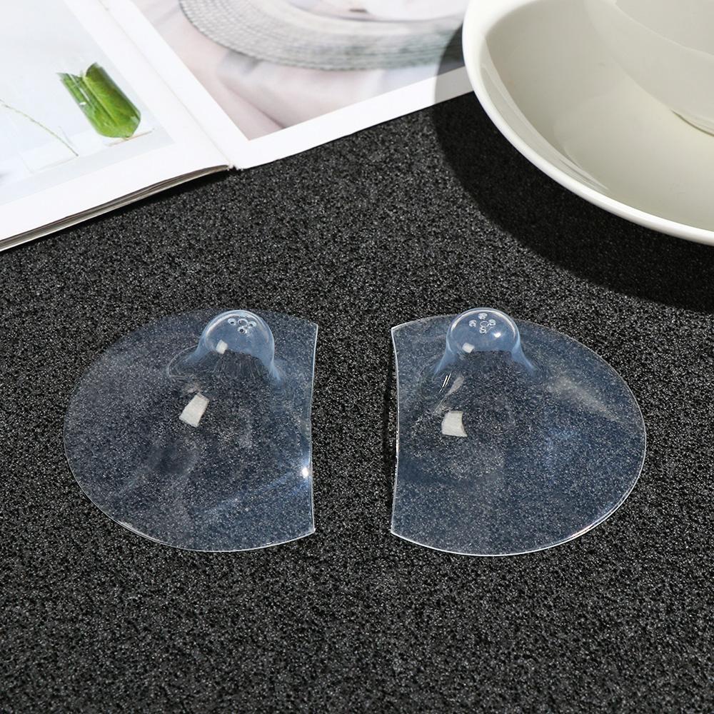 Luol set 2 Miếng Dán Ngực Bằng silica gel Trong Suốt Bảo Vệ Chăm Sóc Ngực Cho Bé Sơ Sinh