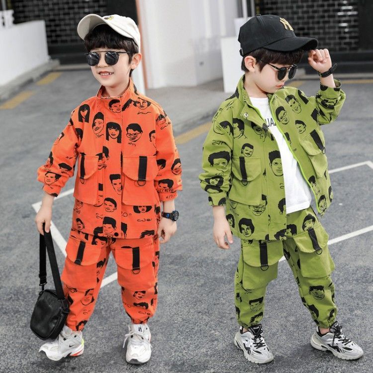 Bộ Quần Áo Thiết Kế Mới Thời Trang Mùa Xuân Thu Theo Phong Cách Hàn Quốc Cho Bé Trai