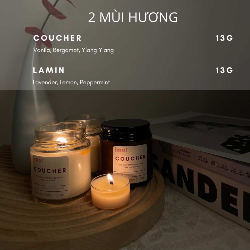 Viên Nến Thơm Thiên Nhiên Tealight Mini tinh dầu 3 tầng hương giup thư giãn, xả stress, thơm phòng