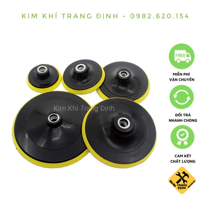 Đĩa đánh bóng tự dính - Đế dính 100mm