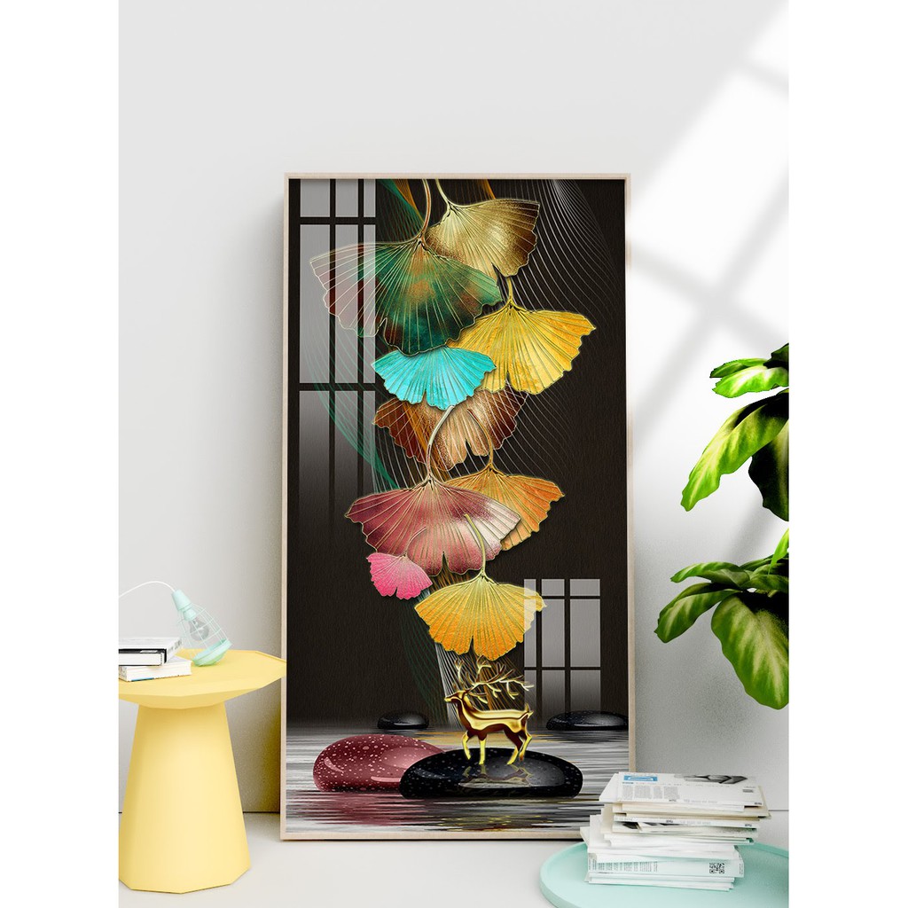 TRANH  TREO TƯỜNG  CỠ ĐẠI - GIÁ RẺ KÈM KHUNG -PHONG CÁCH BẮC ÂU TRỪU TƯỢNG- MELYHOME- TB3FGC51