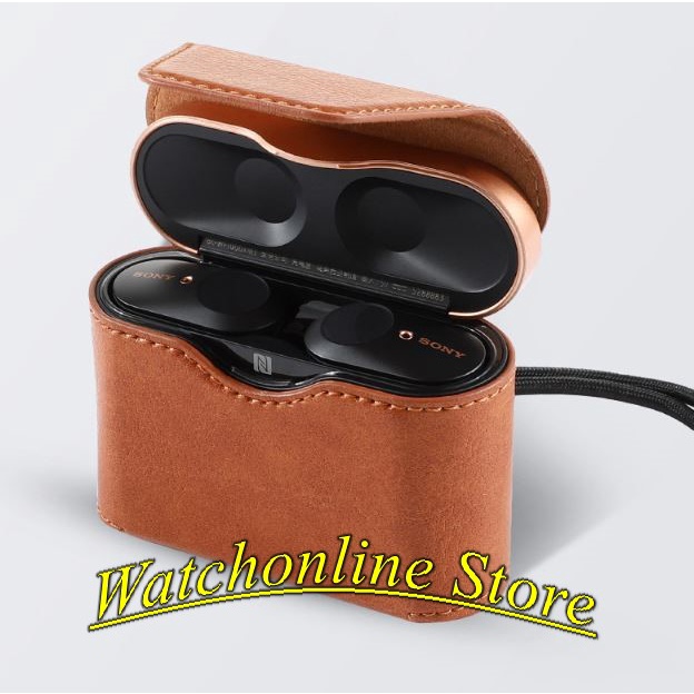 Bao da đựng tai nghe Sony WF-1000XM3 , WF-1000XM4 chất liệu da cao cấp