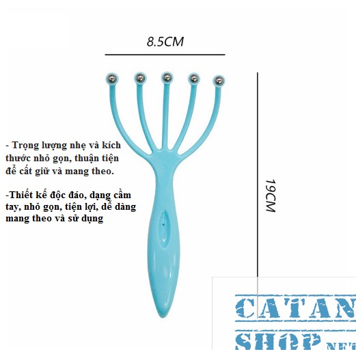 Dụng cụ massage đầu lăn Bi giúp thư giãn xã stress, Cây lăn mát xa da đầu cầm tay siêu tiện dụng- GD473-Massage-DauBi