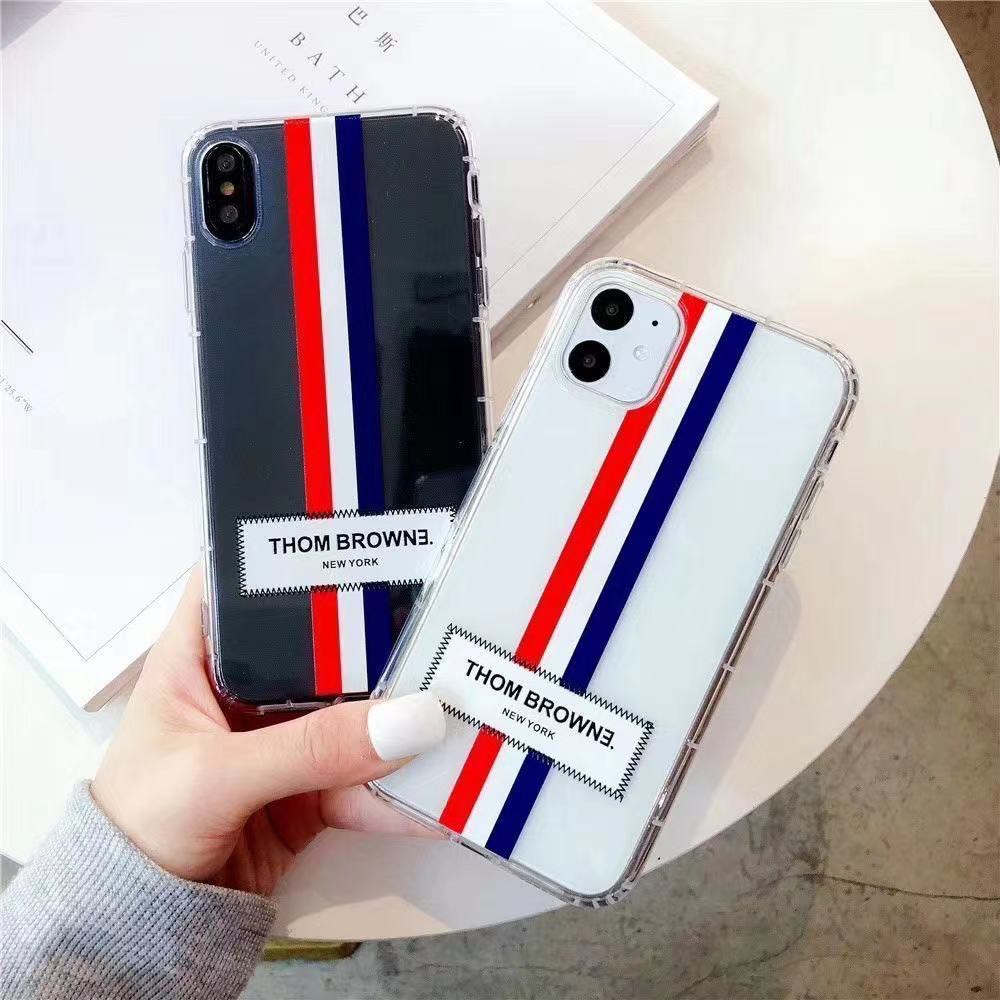 Ốp điện thoại Thom Browne cho iPhone 13 pro max 13 13 pro 11 pro max 11 x xs xr xs max 7 8 se 7+ 8+ 12 pro 12 pro max