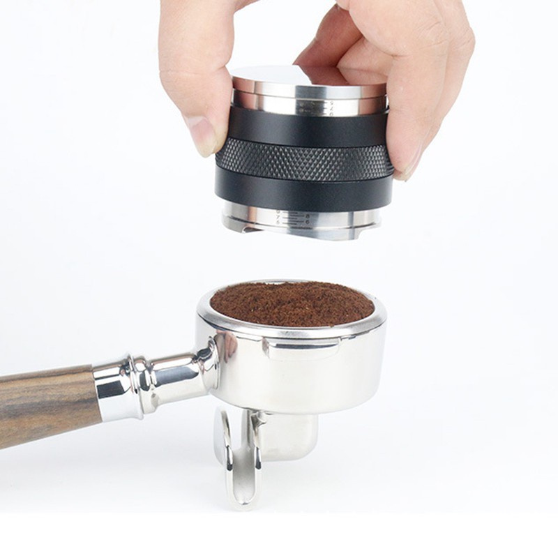 Coffee Tamper Distributor Leveler Coffee Bean Press Tool 58mm