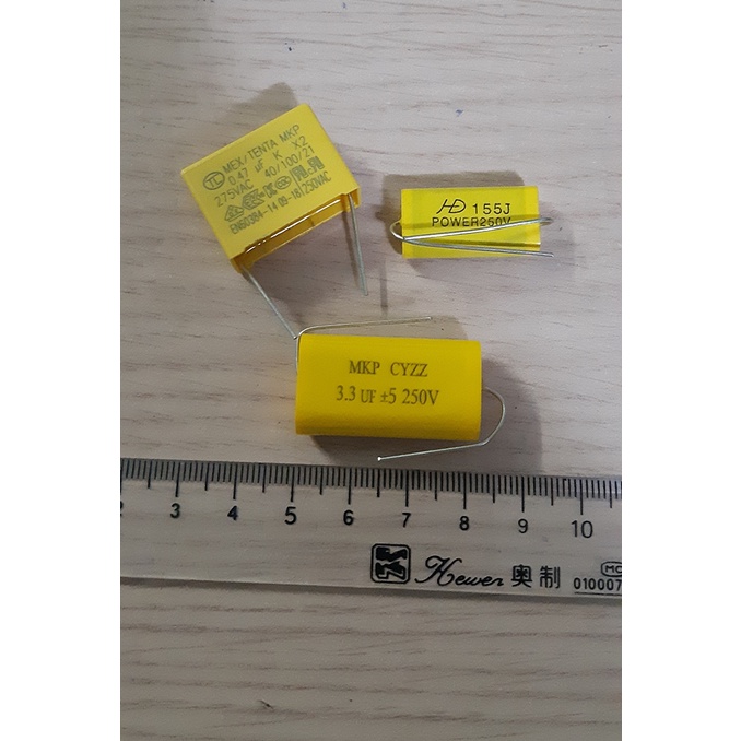 Tụ vàng cho loa trị số 1.5uf / 3.3uf và 0,47uf